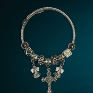 Pulsera Brazalete Cruz + Angeles
