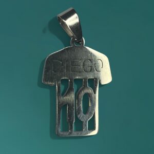 Dije Camiseta Diego Maradona + Cadena - Acero Quirurgico