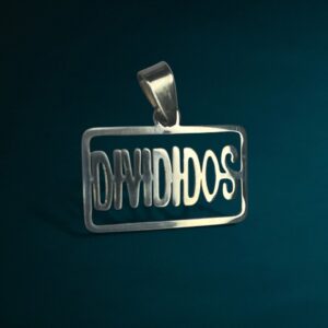 Dije Divididos + Cadena - Acero Quirurgico