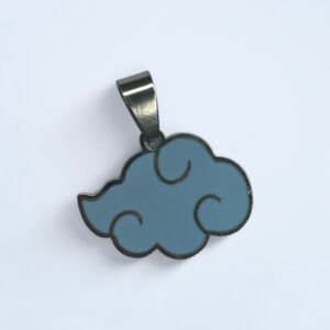 Dije Anime Naruto Celeste + Cadena - Acero Quirurgico