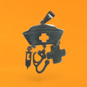 Dije Enfermera/Medica + Cadena - Acero Quirurgico