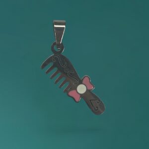 Dije Peine/Peluquera + Cadena - Acero Quirurgico